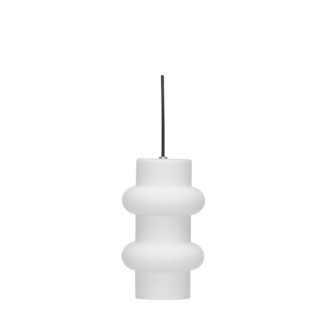 Pill Pendant Double Matt White - ø15xh25cm,