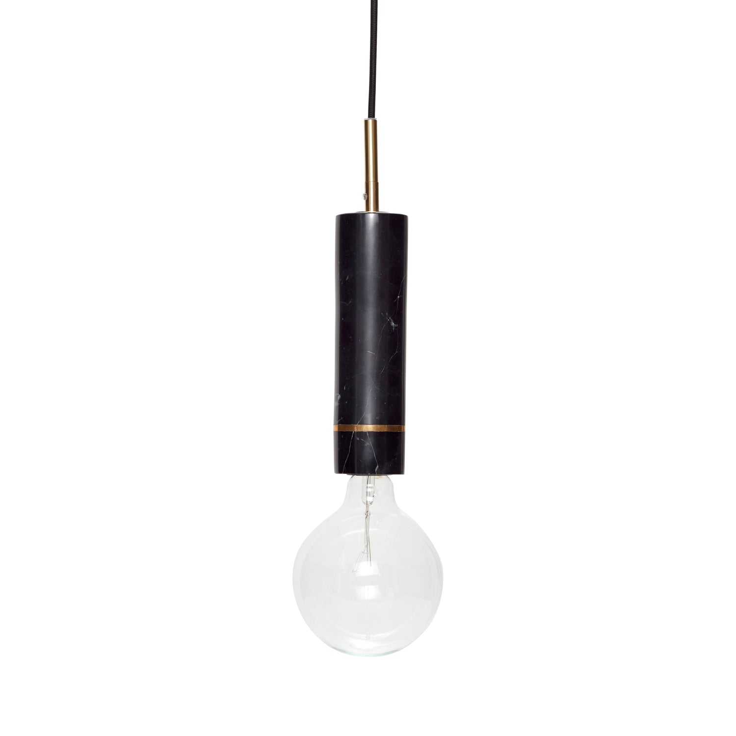 Elegant pendant black - Ø6XH29cm, E27