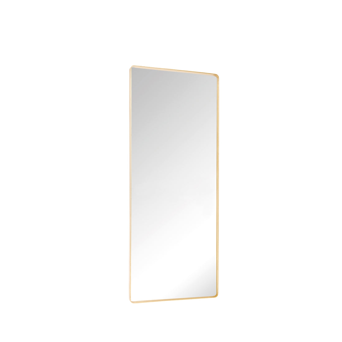 Retro Wall Mirror Large Brass Color - 60x4xh152cm