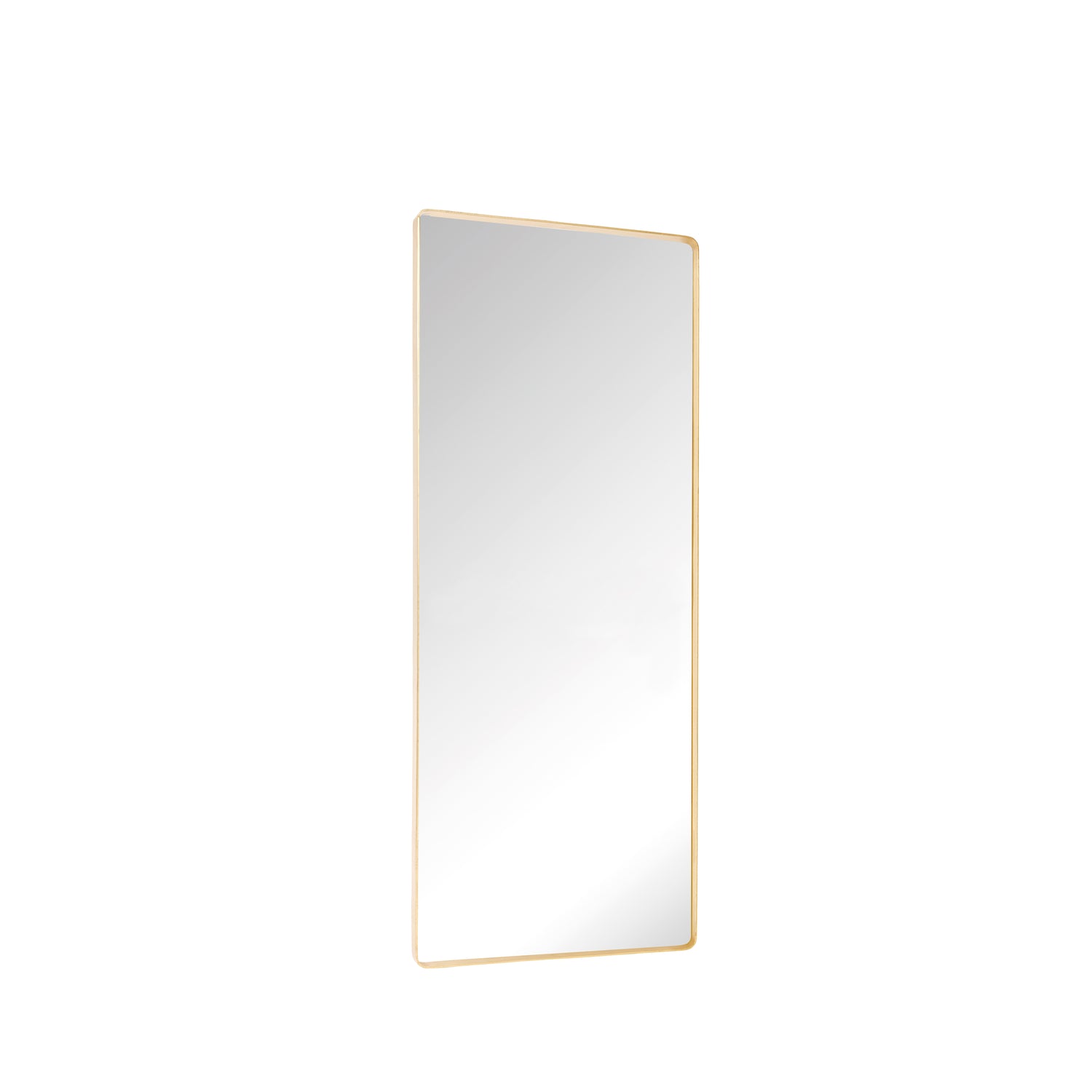 Retro Wall Mirror Large Brass Color - 60x4xh152cm
