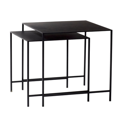 Duo Tables Black (set of 2) - 40x40xH40, 45x45xH45cm