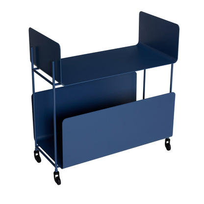 Ays Rolling table Dark blue - 63x32xh66cm