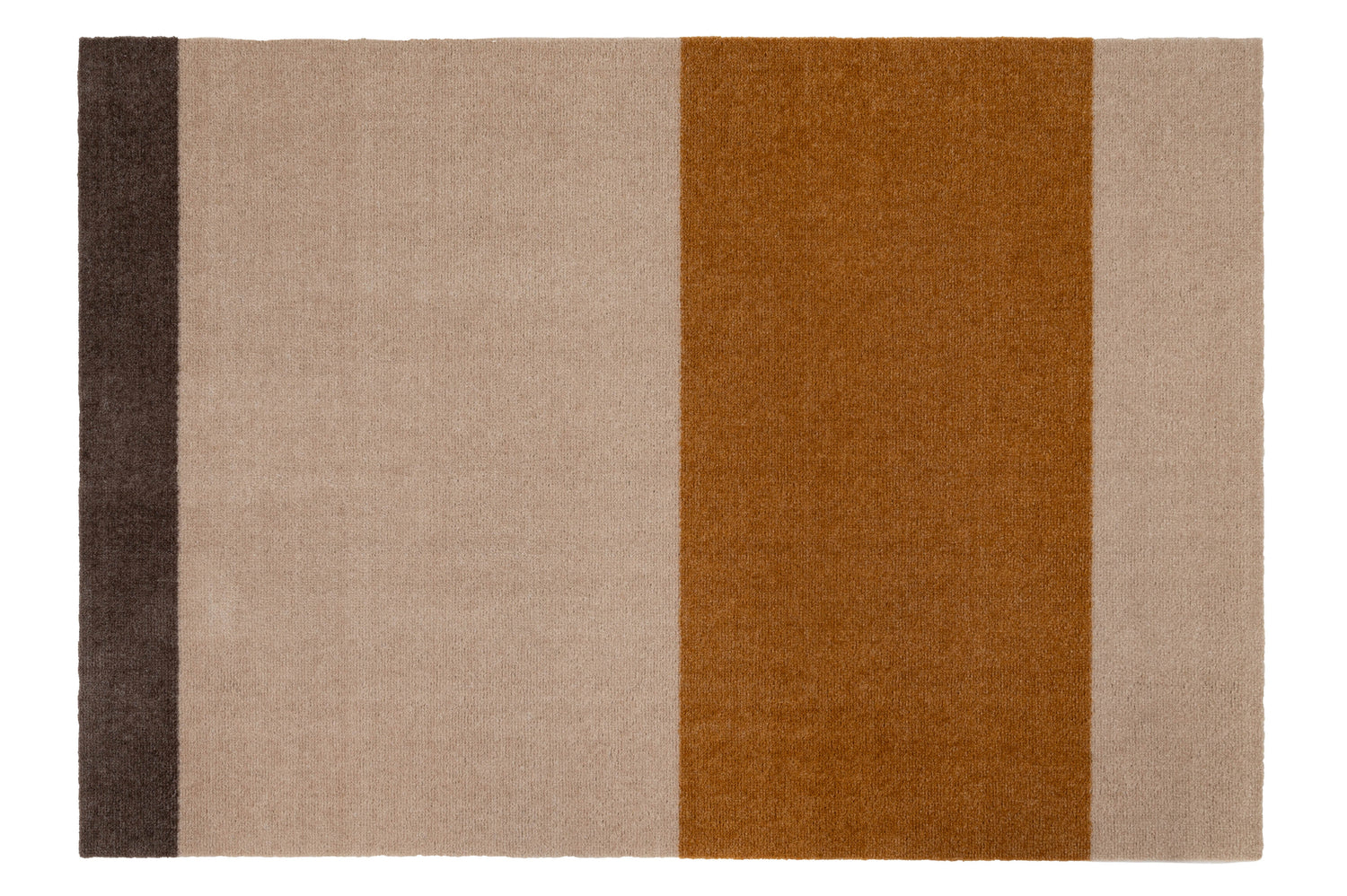 Stripes Horizontal - Ivory/Dijon/Brown