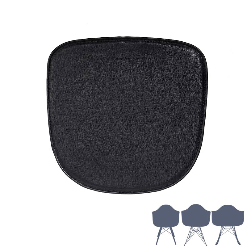 Luxury black cushion for the Charles Eames DAW, DAR, DAX, DAL and RAR chairs