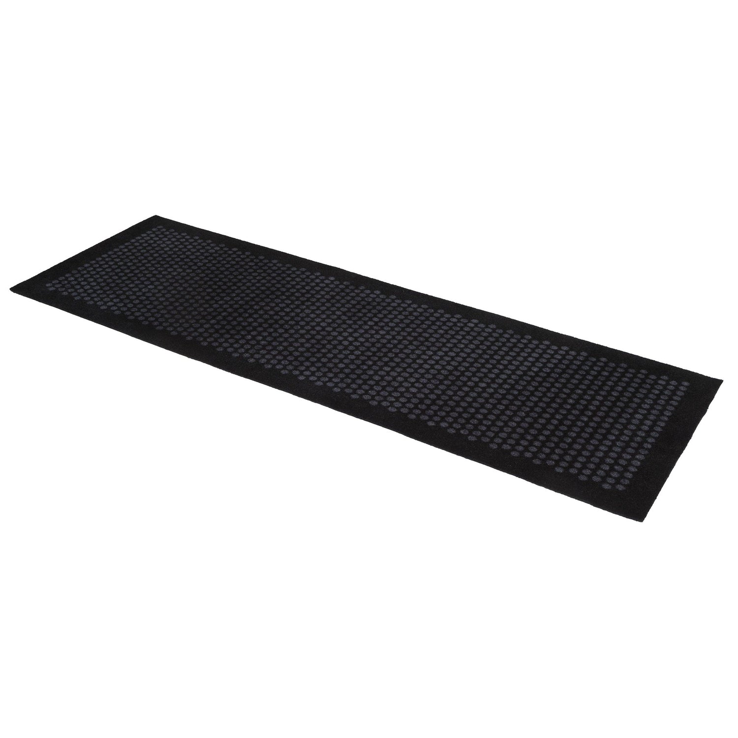 Floor mat 67 x 200 cm - dots/black