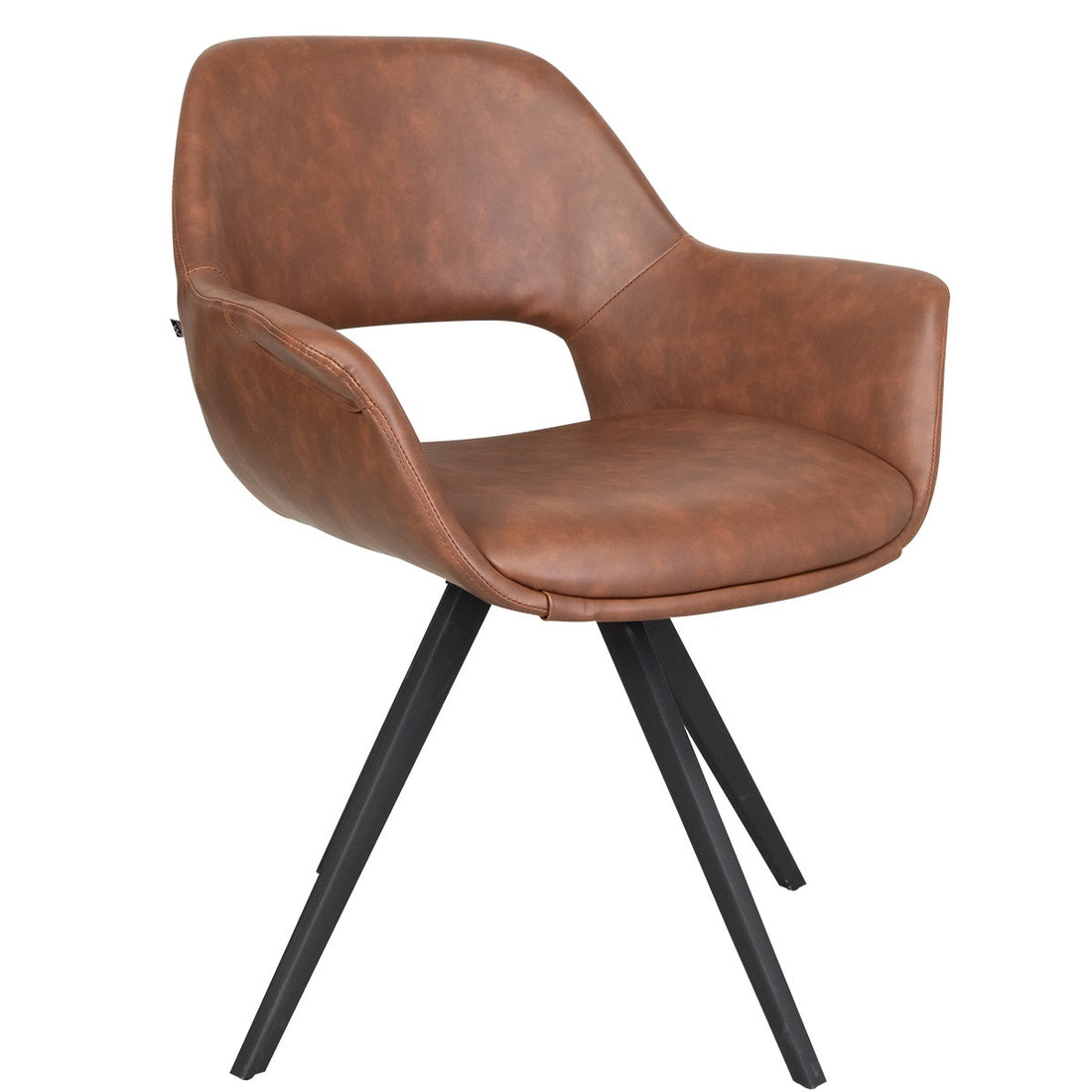 Dining table chair fenja cognac pu