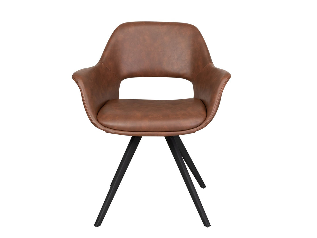 Dining table chair fenja cognac pu