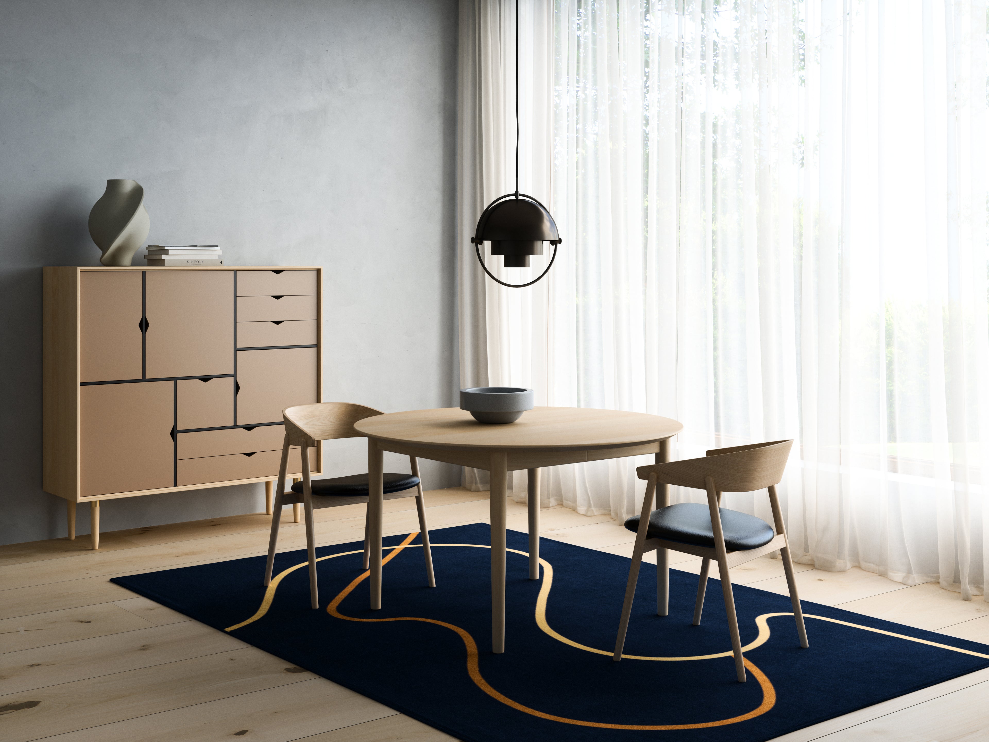 Andersen Classic 290/295 pull -out table - round