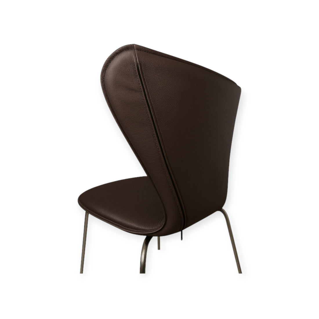 Full cover for Arne Jacobsen 3107 chair in dark brown leather