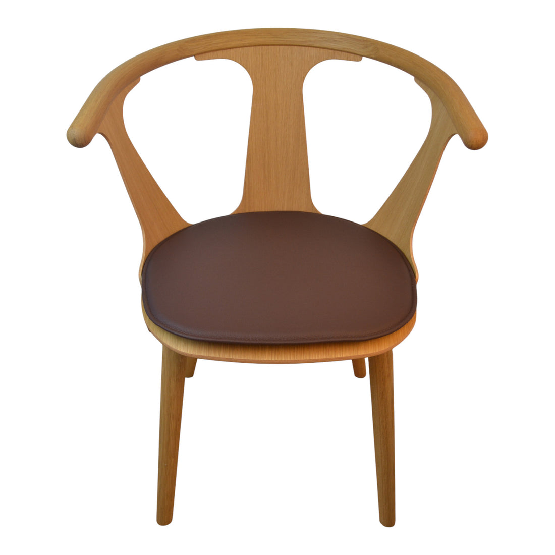 Luxury cushion to & tradition SK1 in Between chair in - dark brown leather