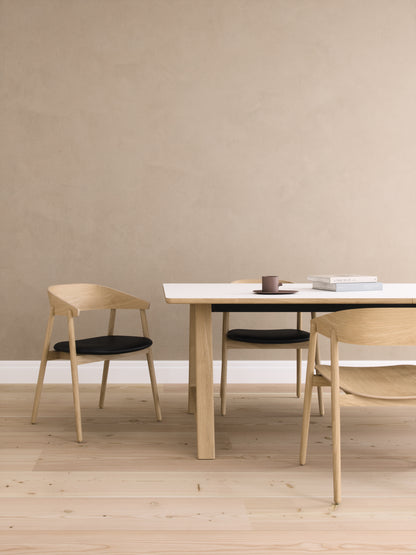 T11 pull -out table White Laminate - Mat (Crystal White)