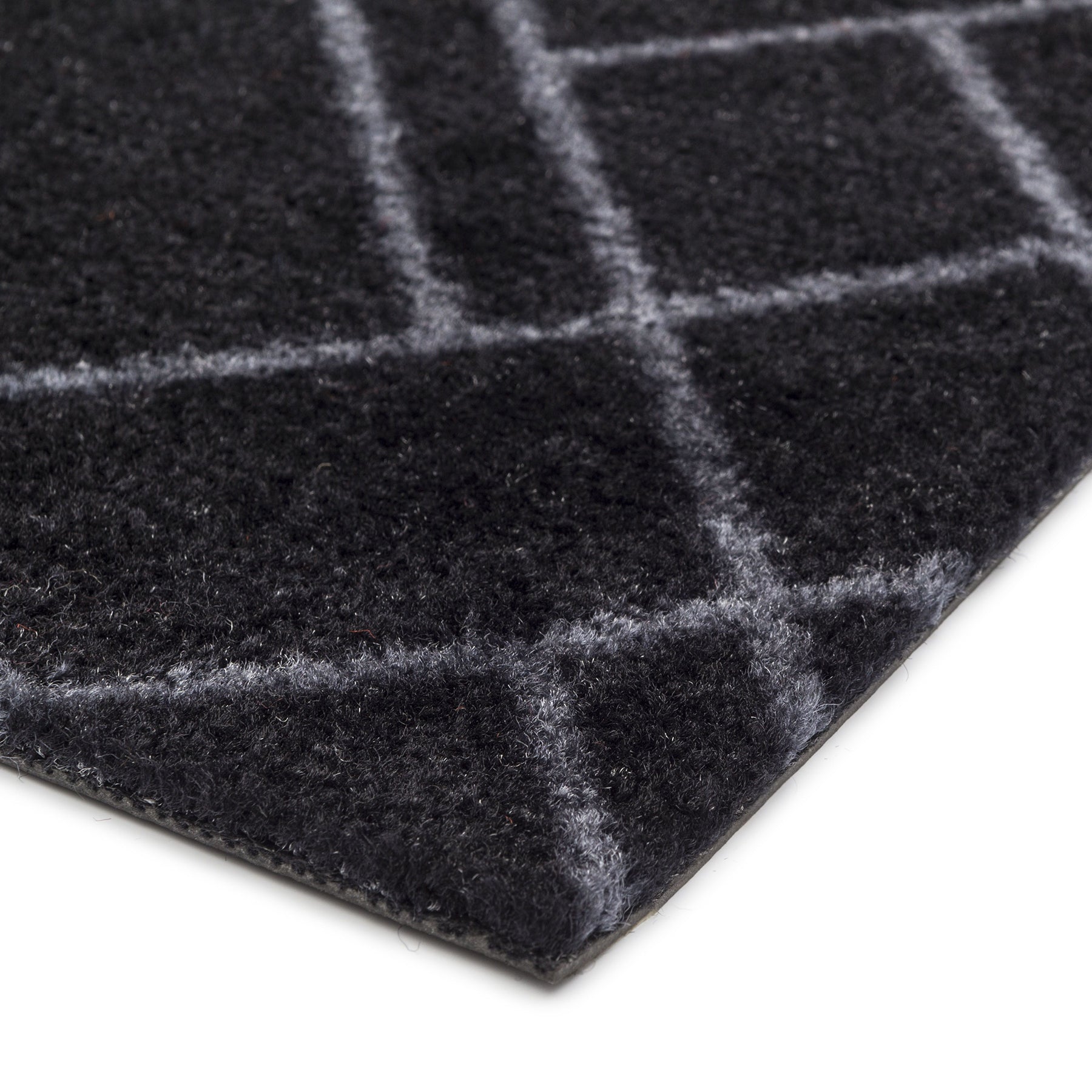 Floor mat 67 x 120 cm - Lines/Black Gray