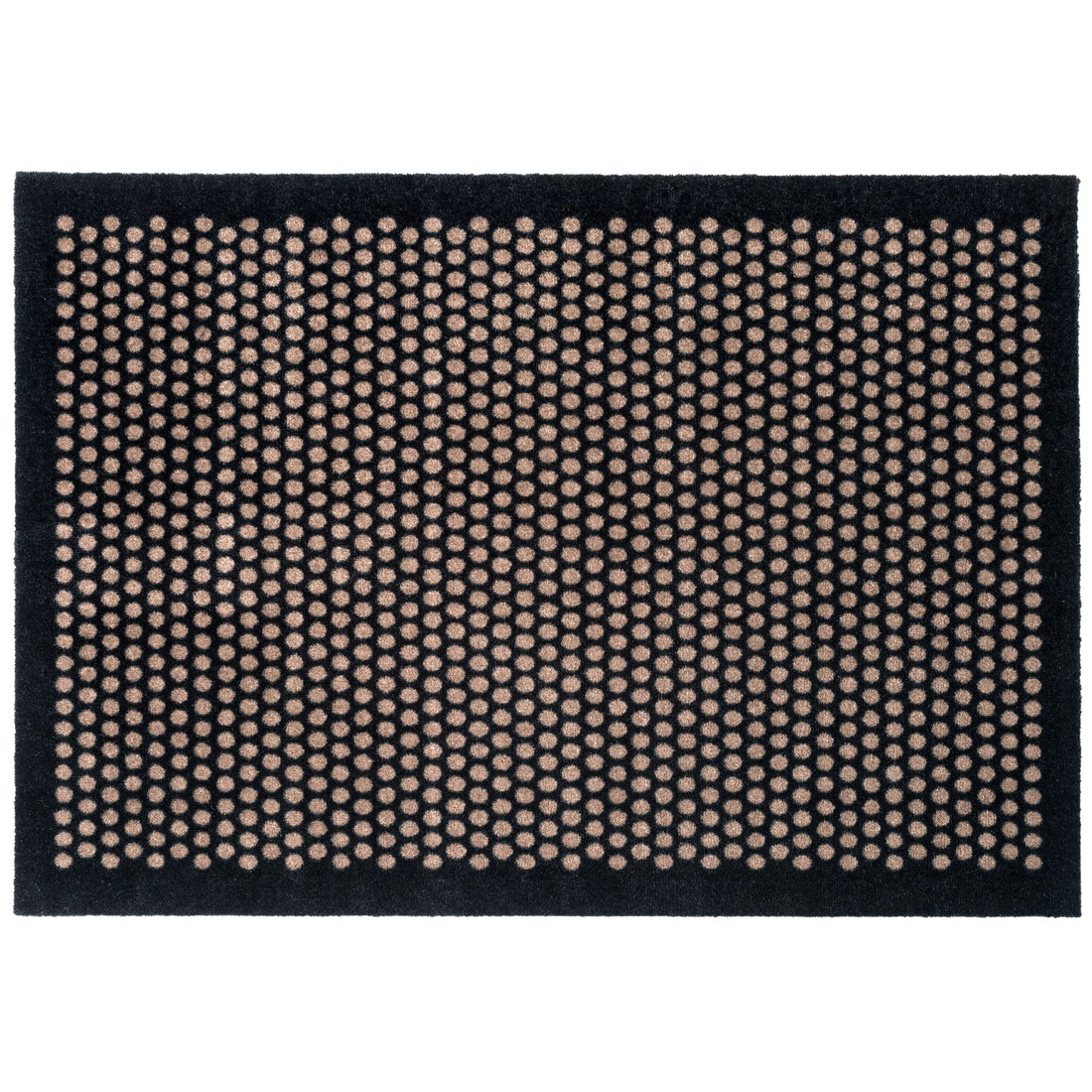 Floor mat 90 x 130 cm - dot/black sand