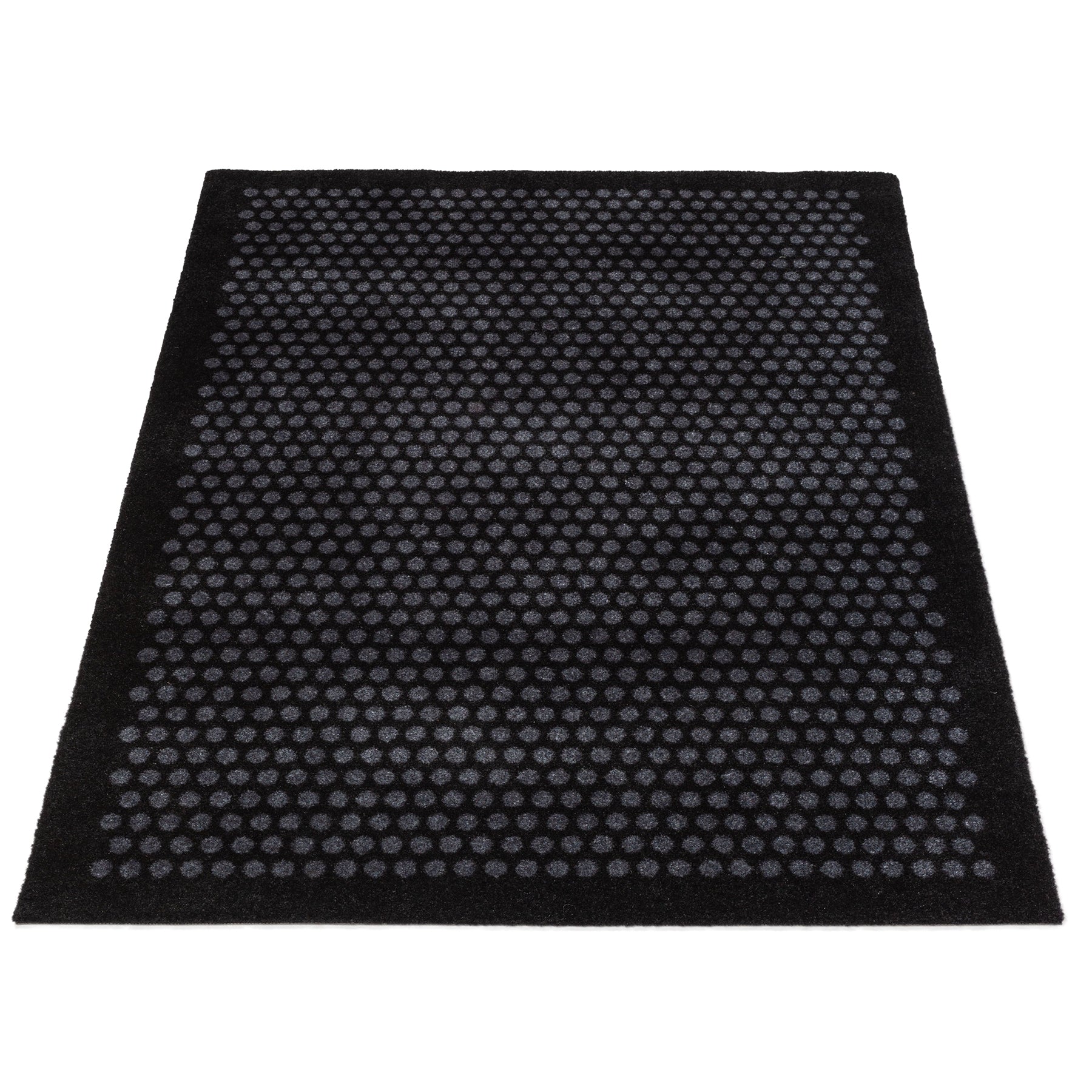 Floor mat 90 x 130 cm - dots/black gray