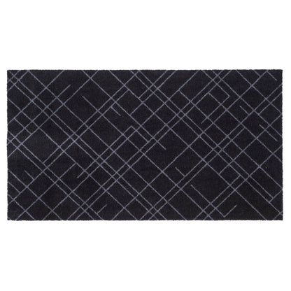 Floor mat 67 x 120 cm - Lines/Black Gray