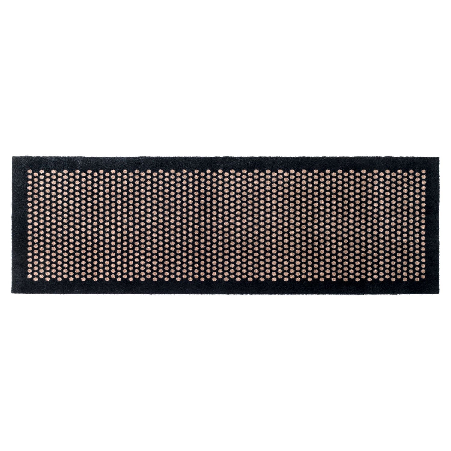 FLOOR MAT 67 x 200 CM DOTS/BLACK SAND - Tica Copenhagen - DesignGaragen.dk