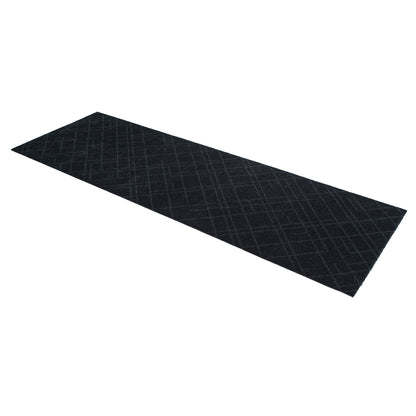 Floor mat 67 x 200 cm lines/dark gray