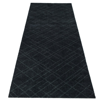 Floor mat 67 x 200 cm lines/dark gray