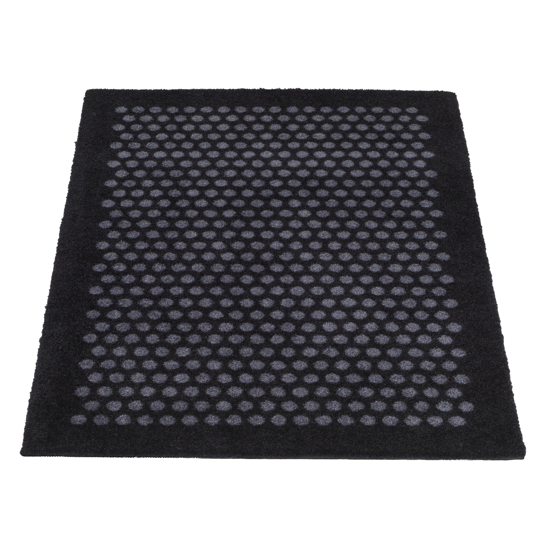 Floor mat 60 x 90 cm - Dots/Black -Grey