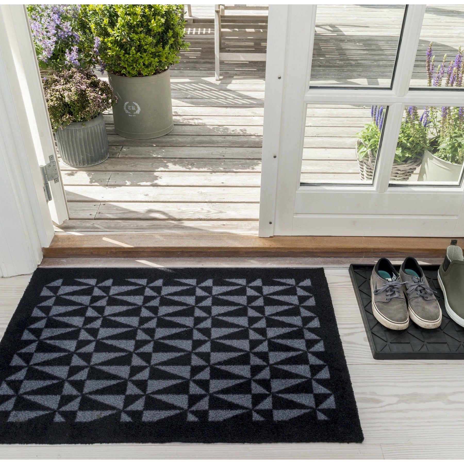 Floor mat 60 x 90 cm - Graphic/Black Gray