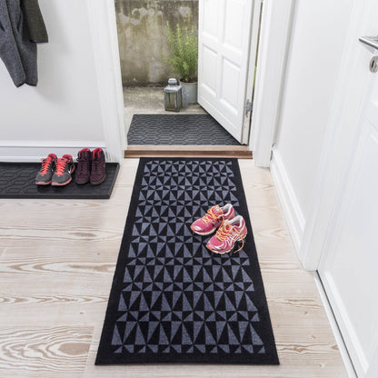 Floor mat 67 x 150 cm - Graphic/Black Gray