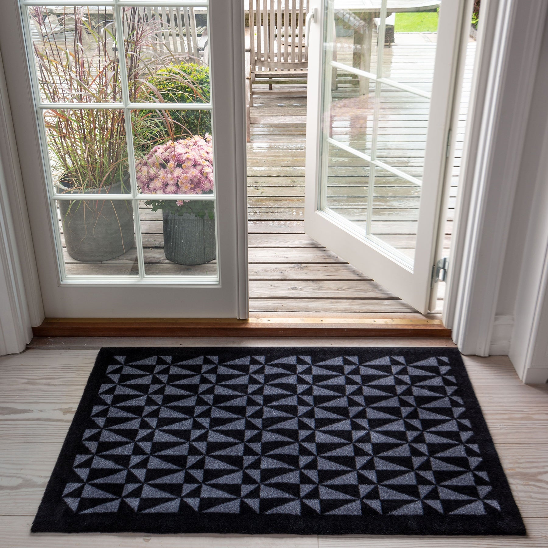 Floor mat 67 x 120 cm - Graphic/Black Gray