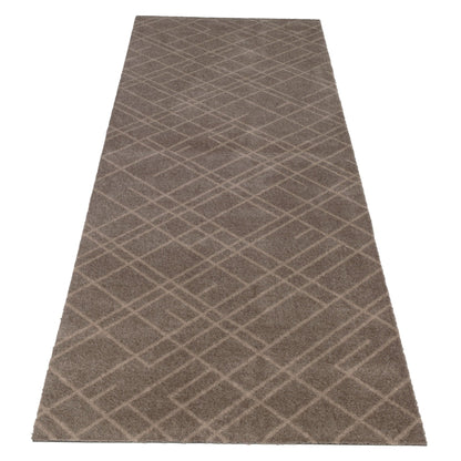 Floor mat 67 x 200 cm - lines/sand