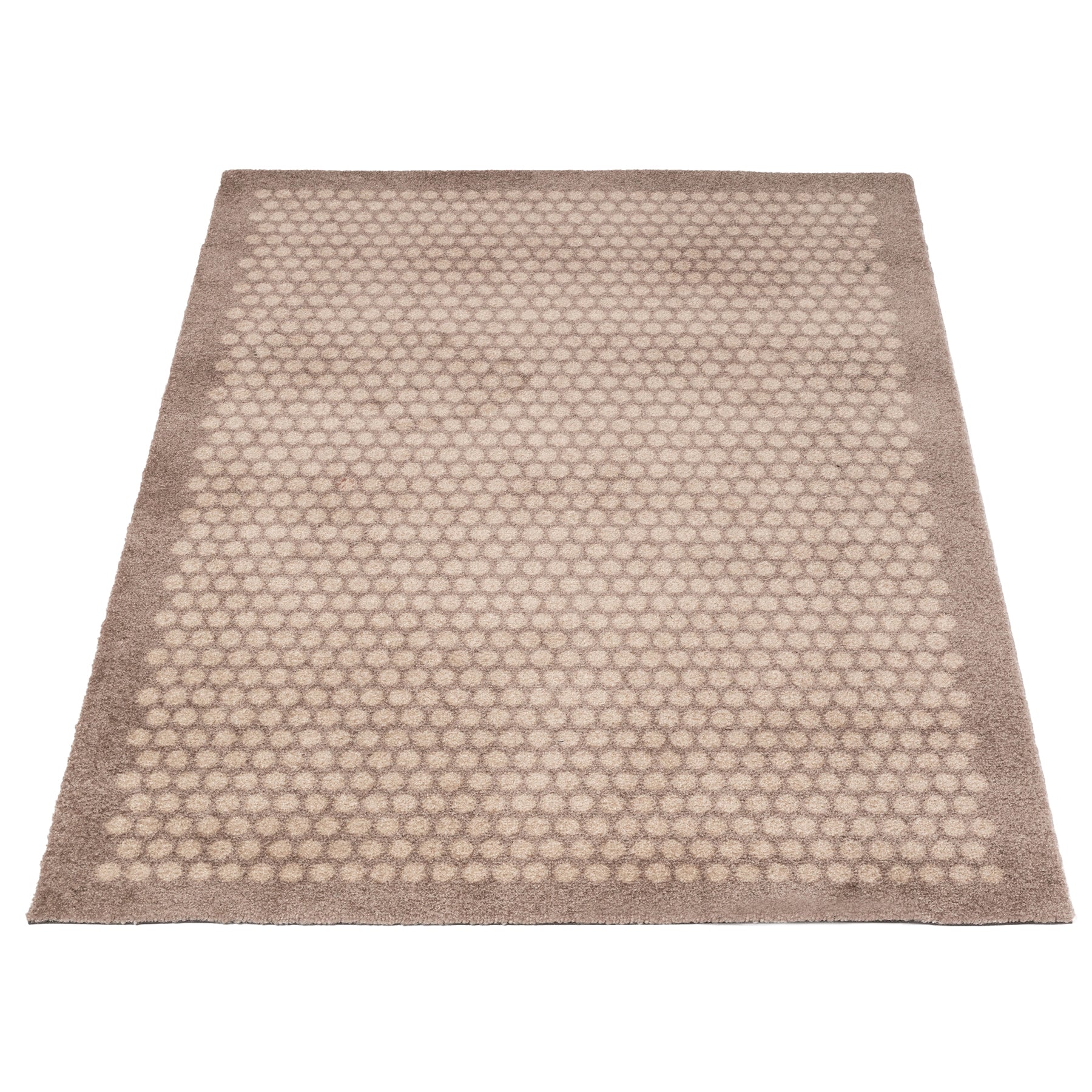 Floor mat 90 x 130 cm - dots/sand