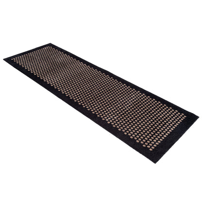 FLOOR MAT 67 x 200 CM DOTS/BLACK SAND - Tica Copenhagen - DesignGaragen.dk