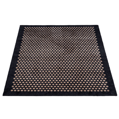 Floor mat 90 x 130 cm - dot/black sand