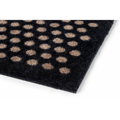 Floor mat 90 x 130 cm - dot/black sand