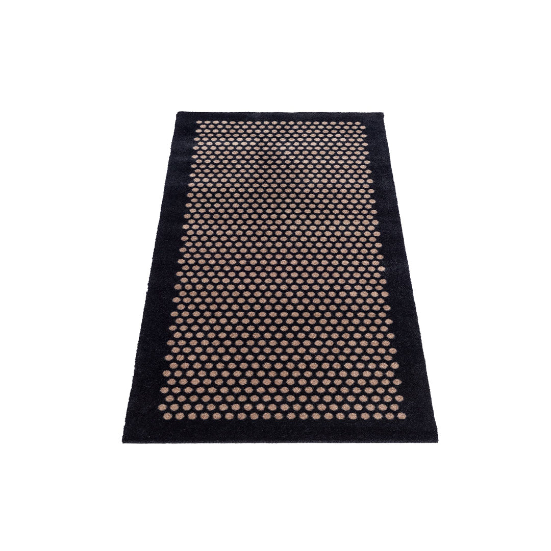 Floor mat 67 x 150 cm - dots/black sand