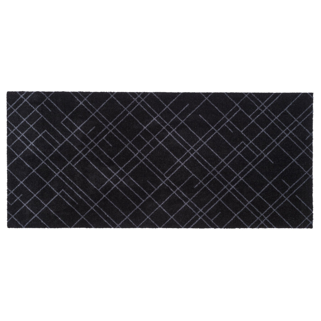 Floor mat 67 x 150 cm - Lines/Black Gray
