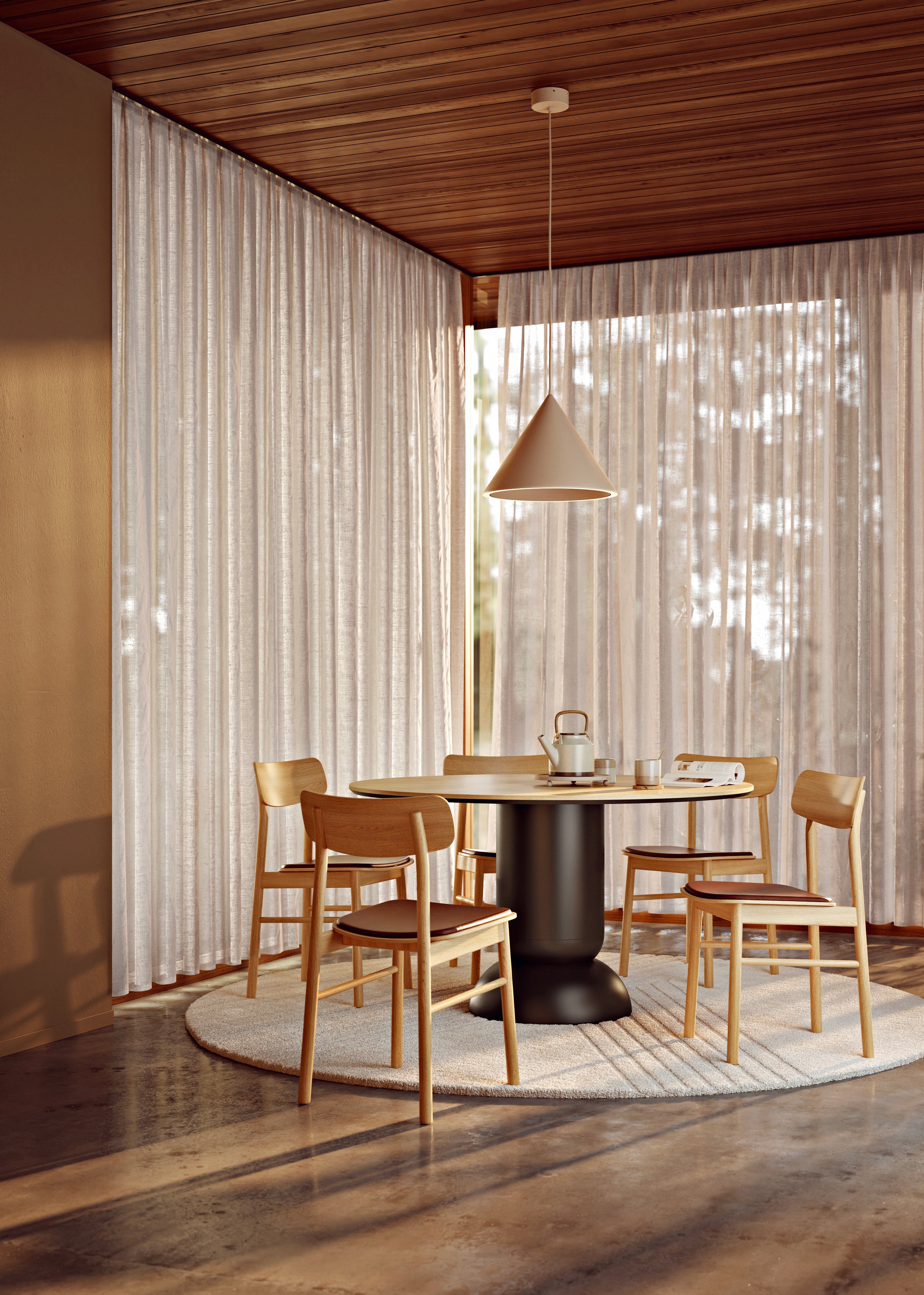 Ludo Dining table (130 cm) - Oak