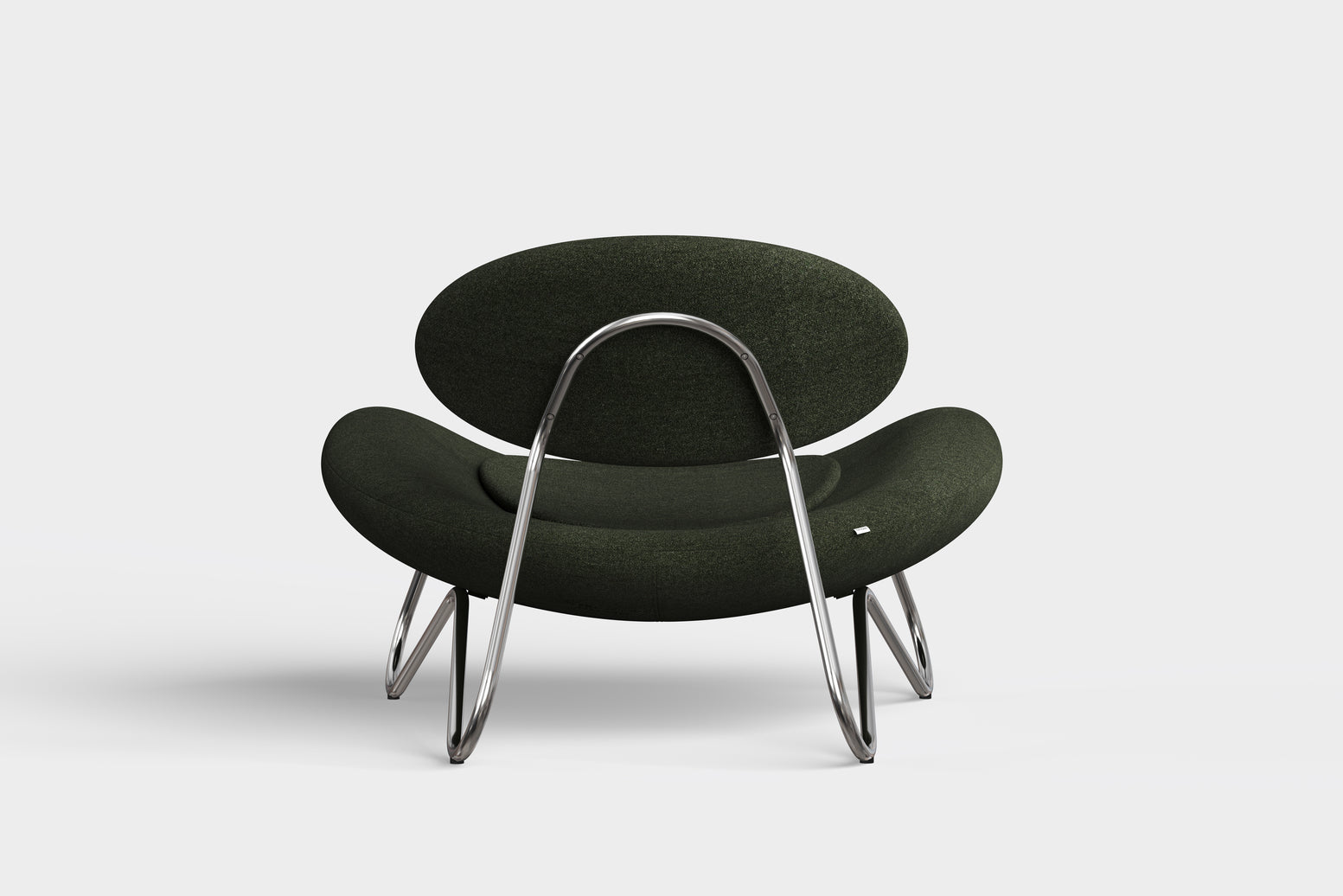 Meadow Lounge Chair - Pine/Chrome