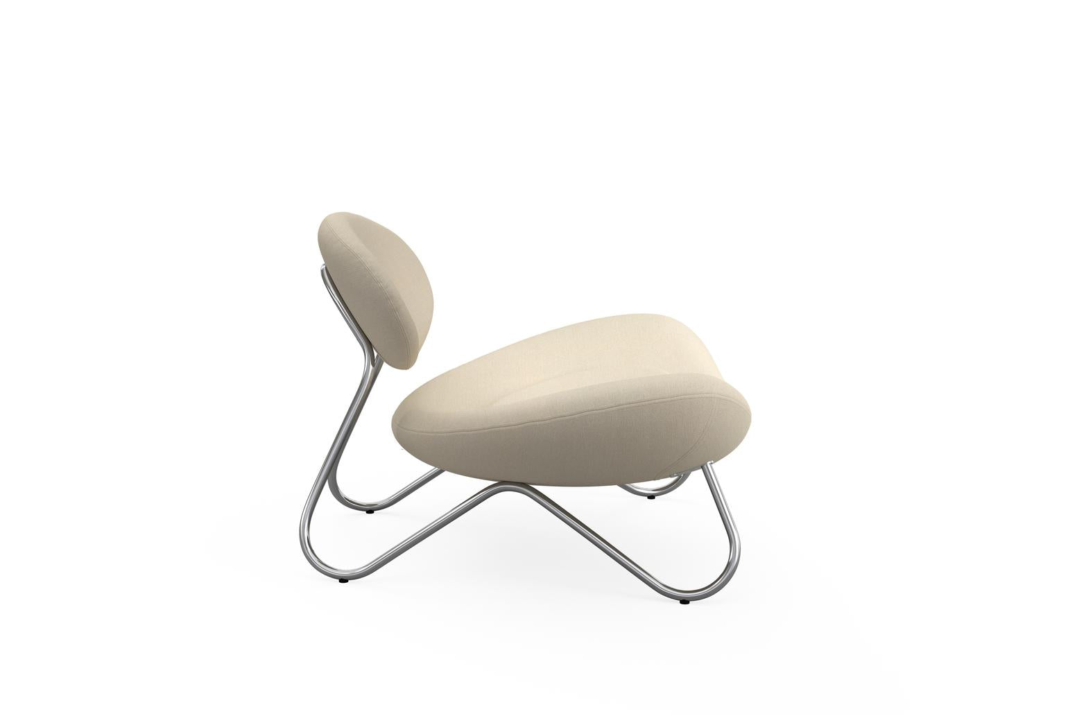 Meadow Lounge Chair - White/Chrome