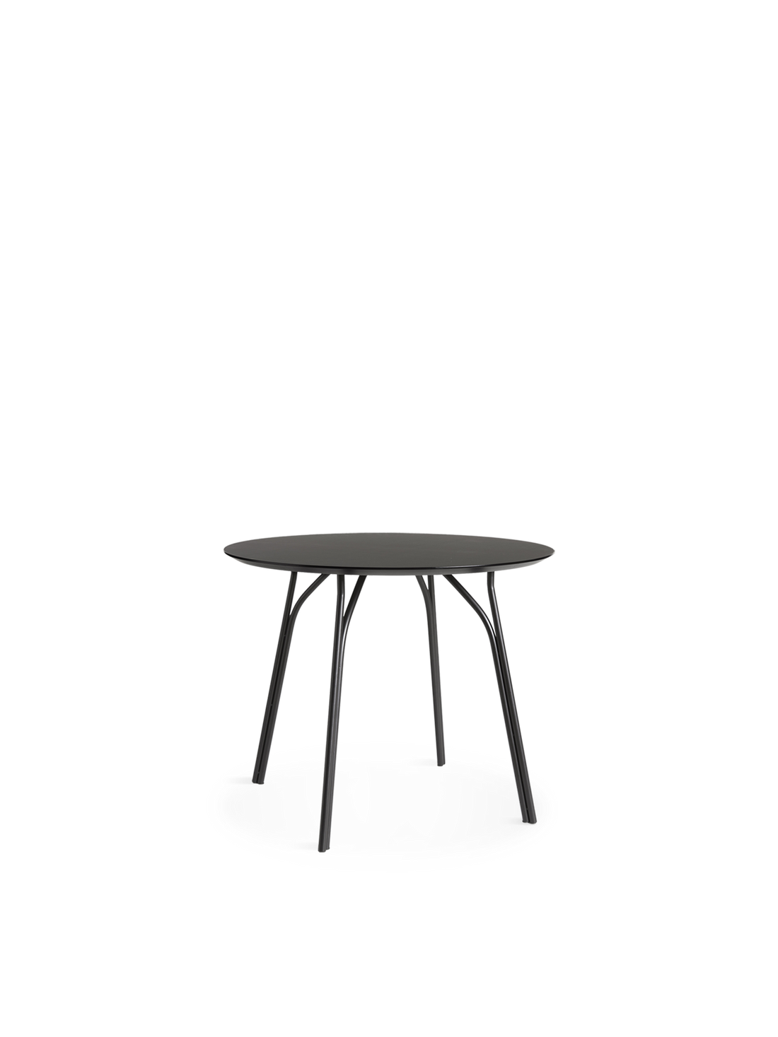 WOUD - Tree Dining Table (90 cm) - Black/Black