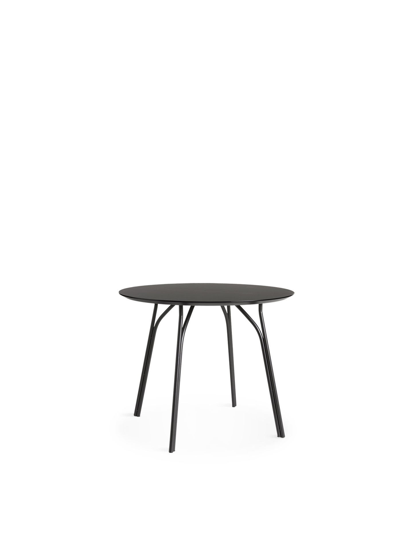 WOUD - Tree Dining Table (90 cm) - Black/Black