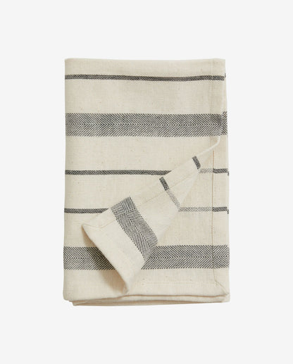 Lynx Cotton Towel - 50x70 cm - Off White/Black
