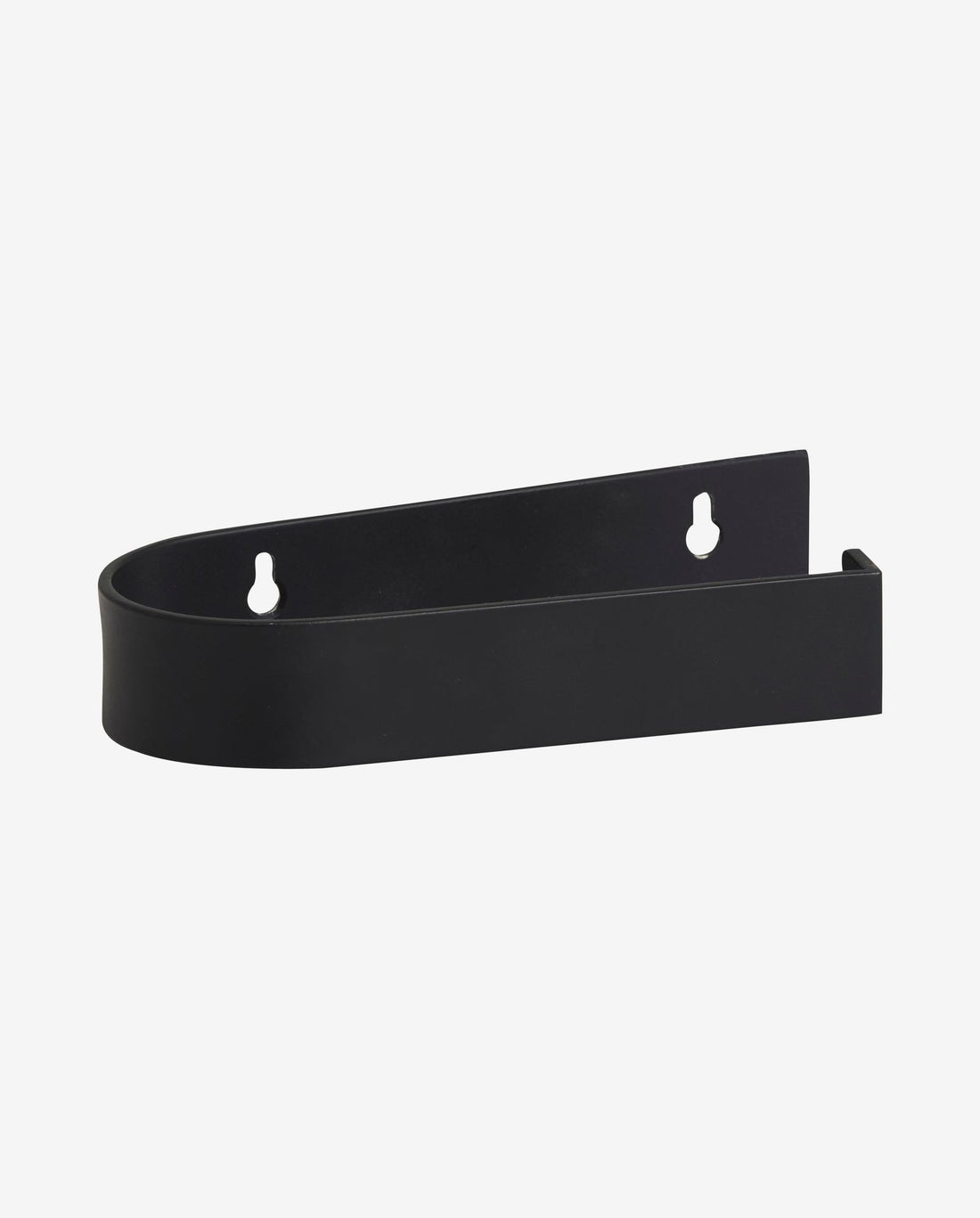 Sotra toilet roll holder in stainless steel - L16.5 cm - black