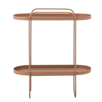 Bloomingville reet side table, brown, metal