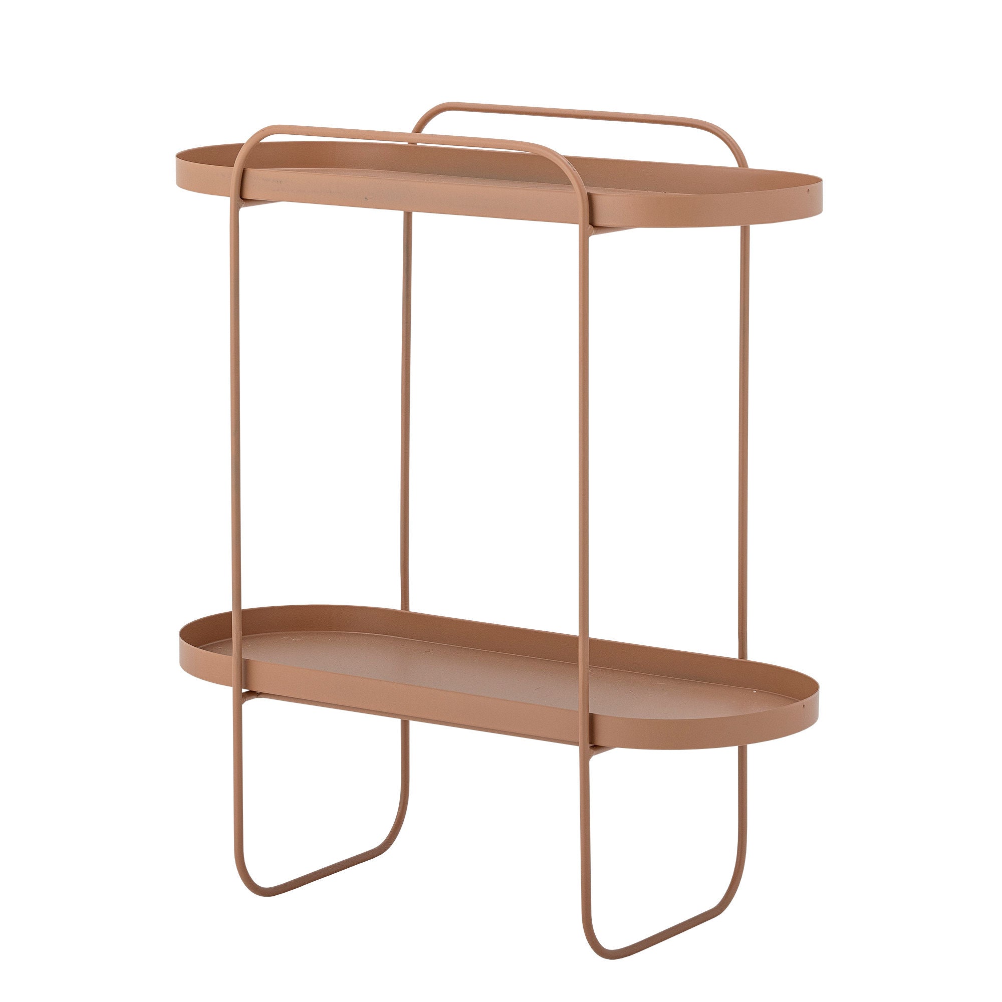 Bloomingville reet side table, brown, metal