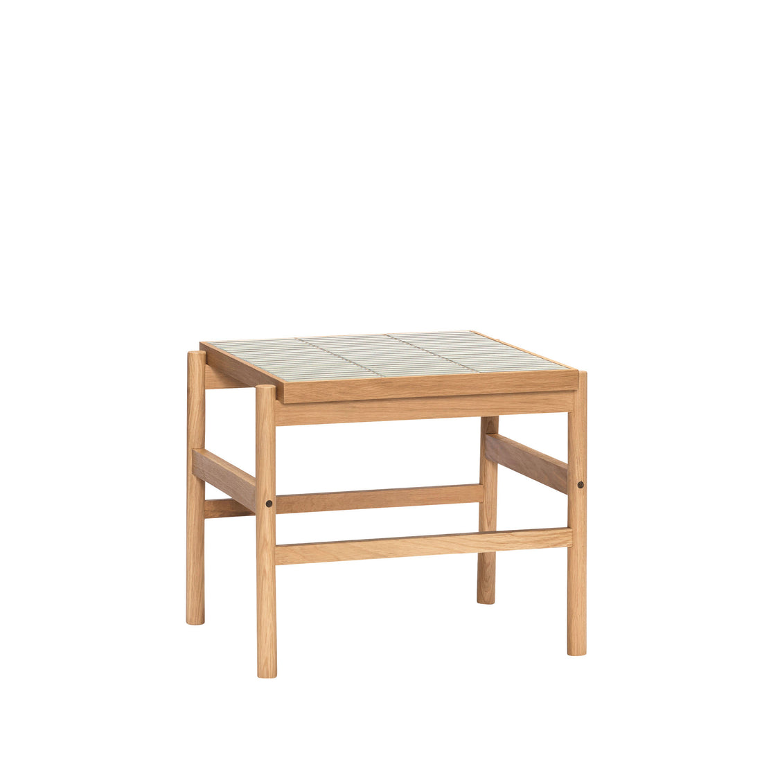 Tile Side Table Mint/Natural - 45x50xh44cm