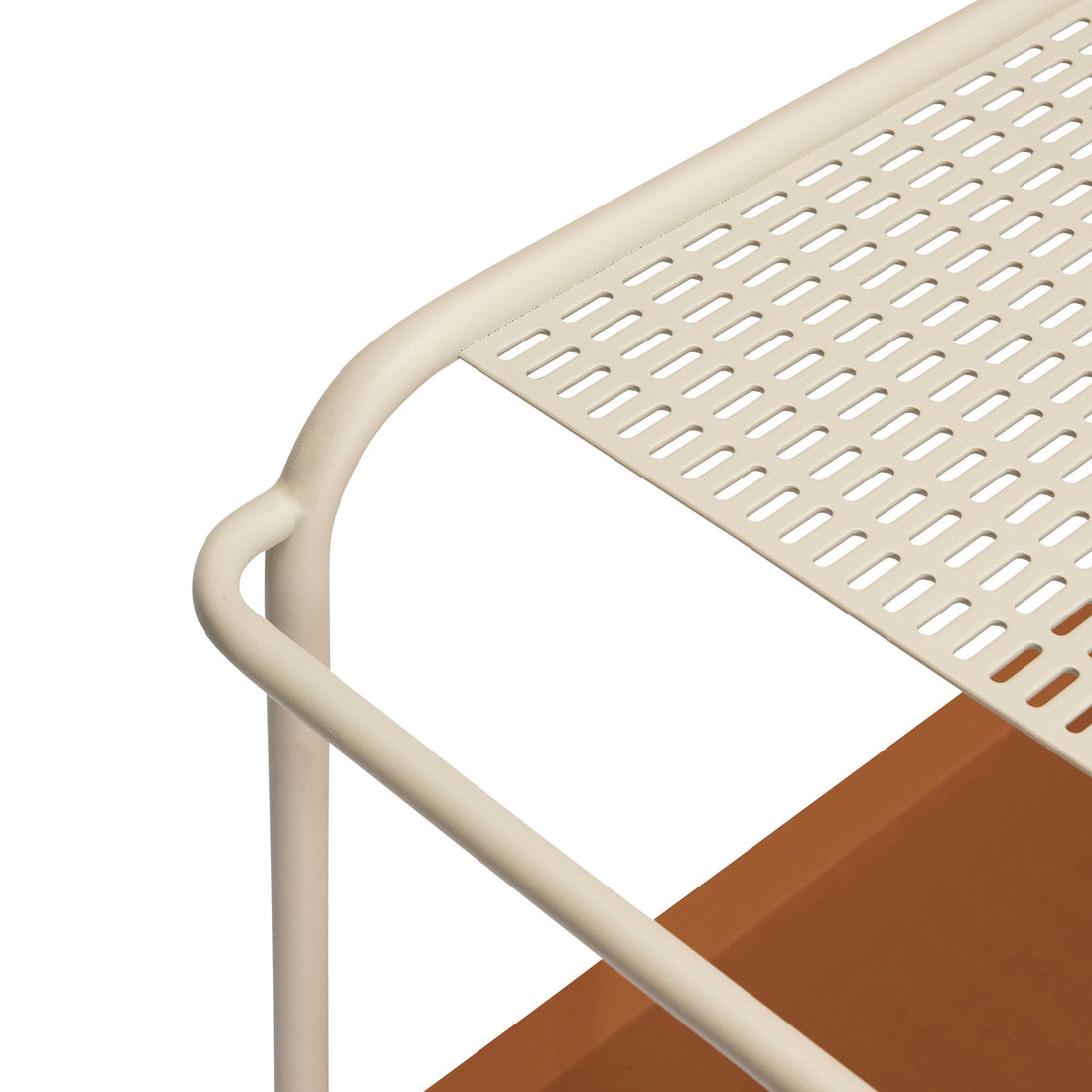 Hübsch Push Rolling Table Sand/Brown