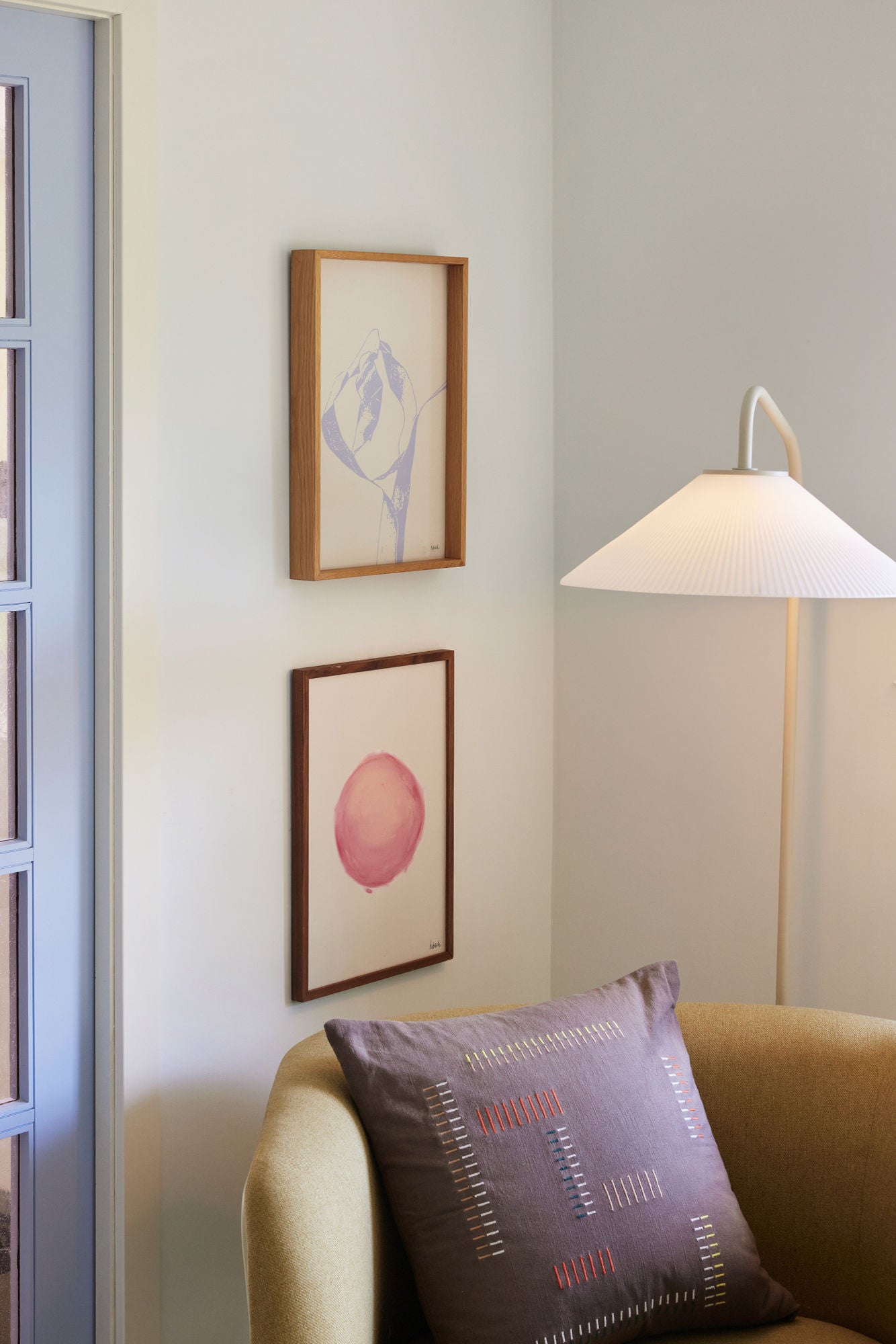 Hübsch Solid floor lamp sand