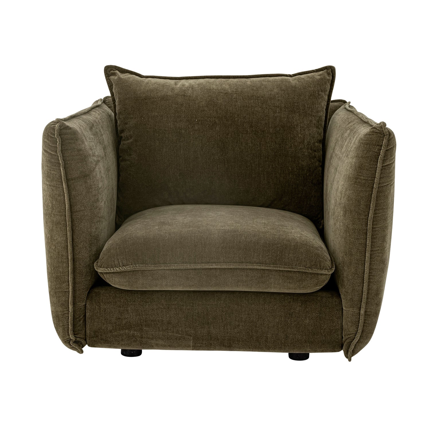 Bloomingville Austin Lounge chair, green, recycled polyester