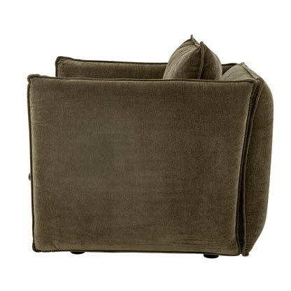 Bloomingville Austin Lounge chair, green, recycled polyester