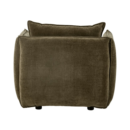Bloomingville Austin Lounge chair, green, recycled polyester