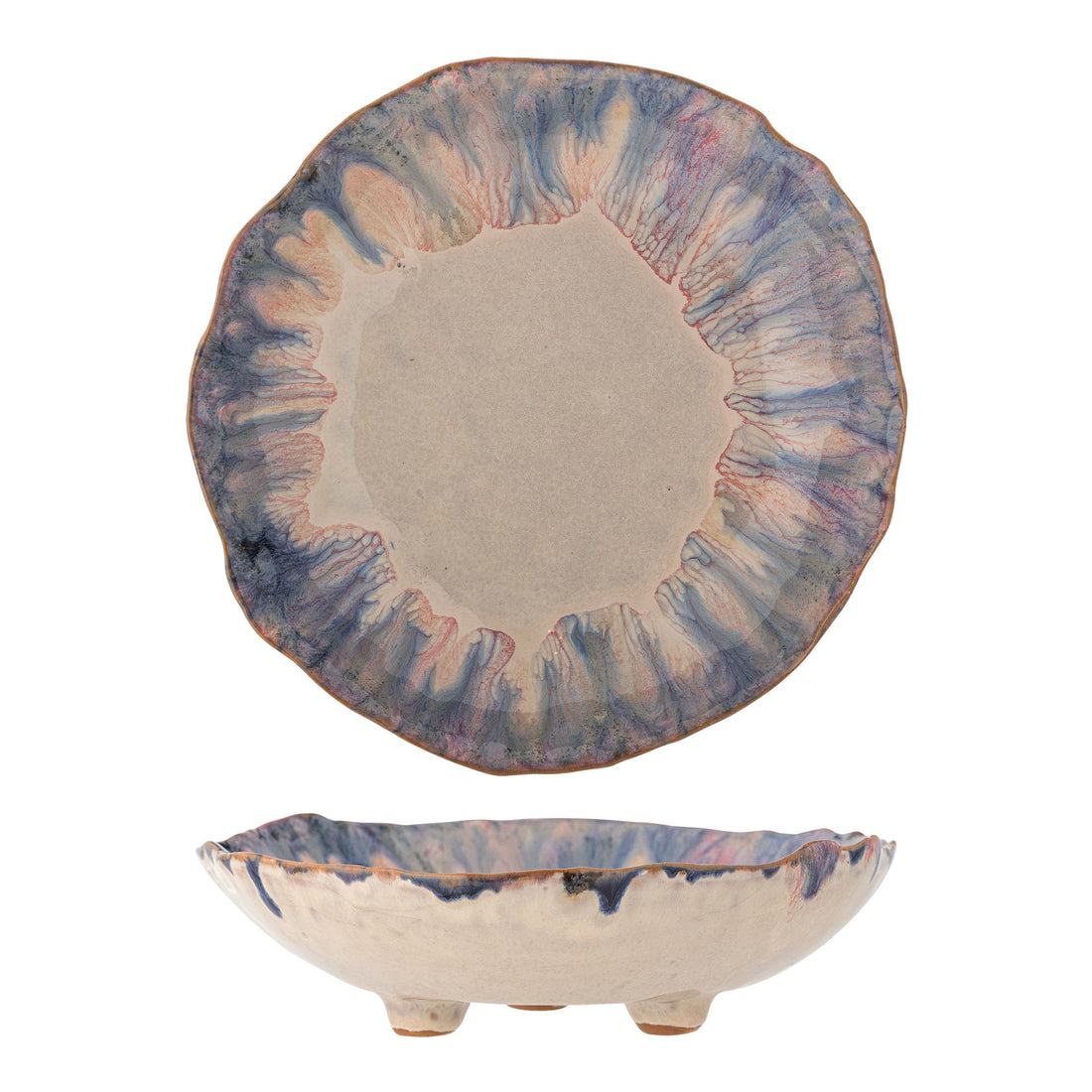 Bloomingville Amalia bowl, blue, stoneware