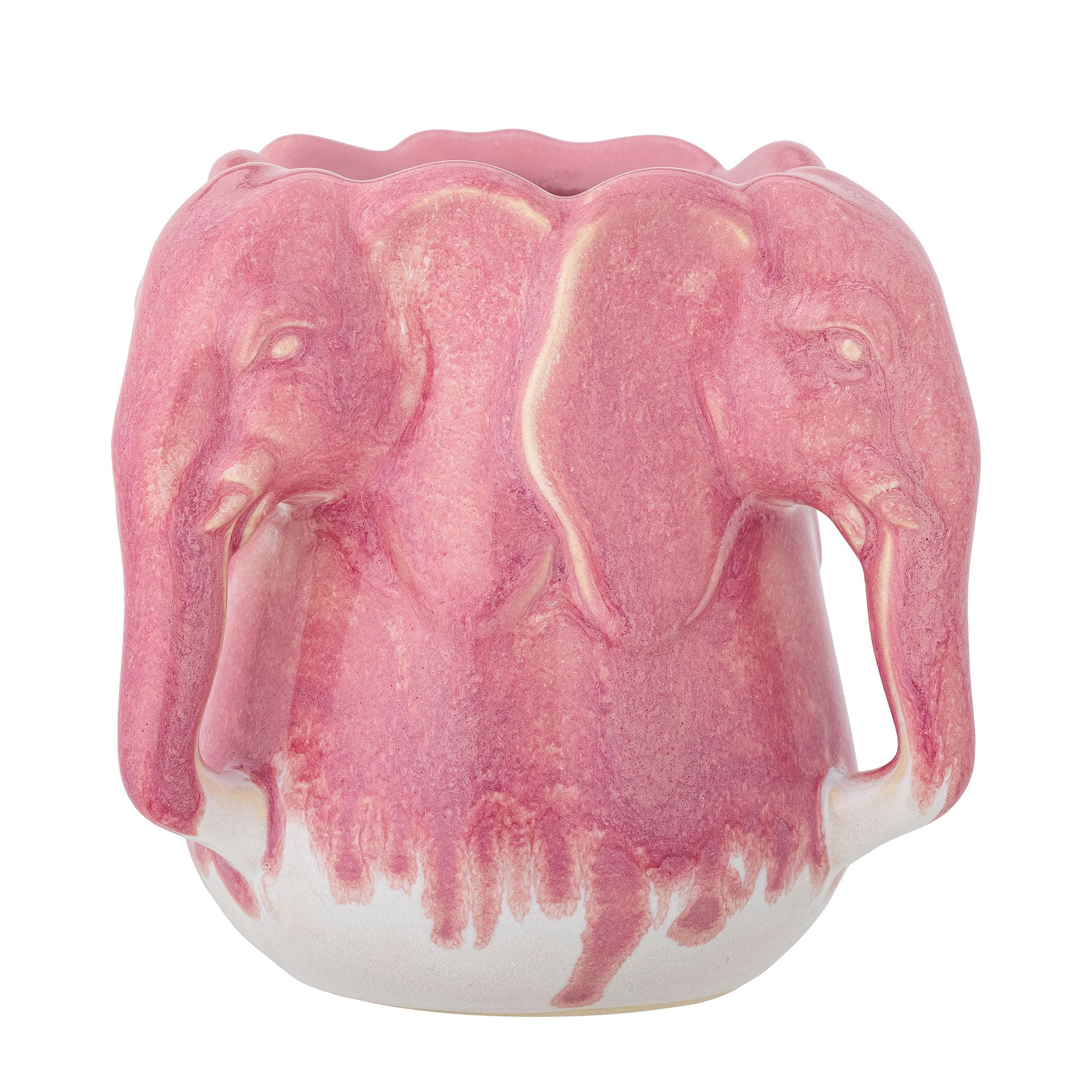 Bloomingville Pontus Vase, Pink, Stoneware